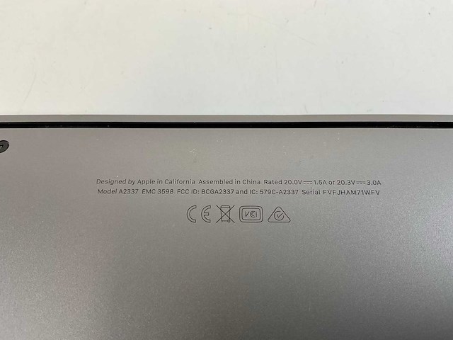Apple macbook air 13”, apple m1, 8 gb ram, 256 gb nvme laptop - afbeelding 7 van  7