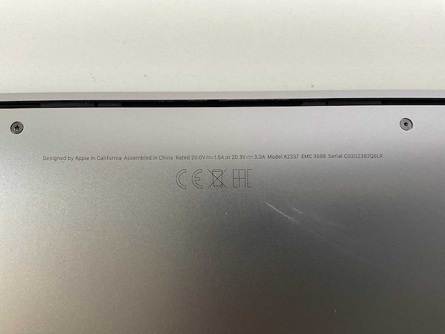 Apple macbook air 13.3”, apple m1, 16 gb ram, 251 gb ssd laptop - afbeelding 7 van  7