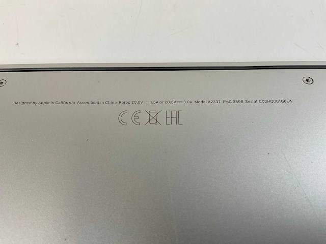 Apple macbook air 13.3”, apple m1, 16 gb ram, 256 gb nvme laptop - afbeelding 2 van  2