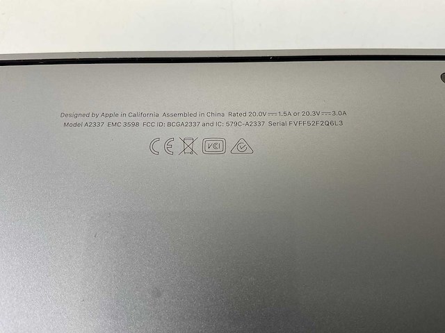 Apple macbook air 13.3”, apple m1, 8 gb ram, 128 gb nvme laptop - afbeelding 7 van  7