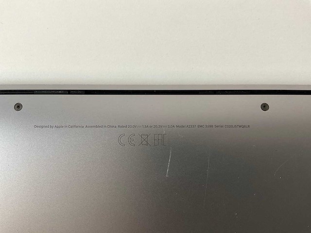 Apple macbook air 13.3”, apple m1, 8 gb ram, 251 gb ssd laptop - afbeelding 7 van  7
