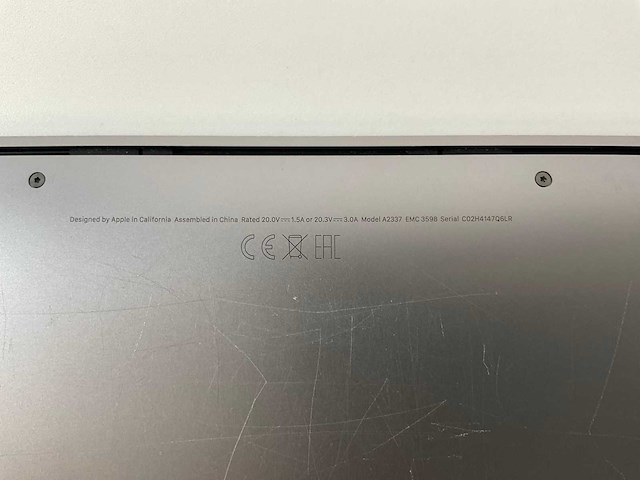 Apple macbook air 13.3”, apple m1, 8 gb ram, 251 gb ssd laptop - afbeelding 7 van  7