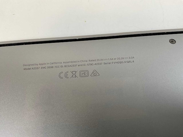 Apple macbook air 13.3”, apple m1, 8 gb ram, 256 gb nvme laptop - afbeelding 5 van  7