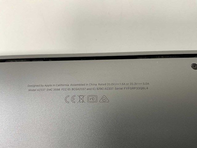 Apple macbook air 13.3”, apple m1, 8 gb ram, 256 gb ssd laptop - afbeelding 7 van  7