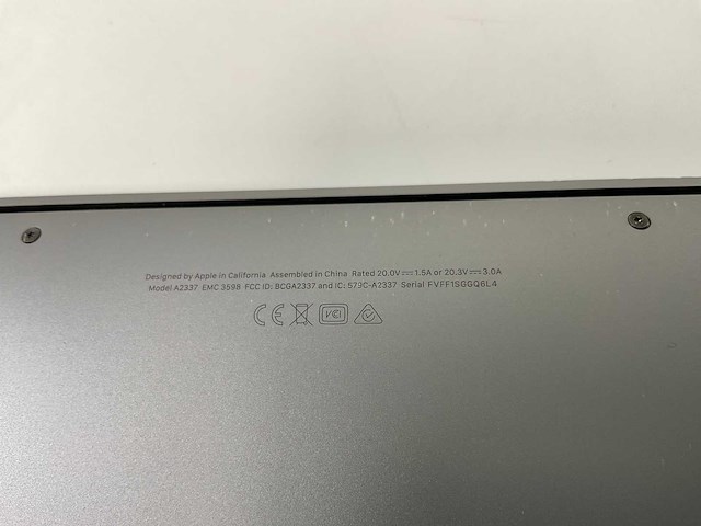 Apple macbook air 13.3”, apple m1, 8 gb ram, 256 gb ssd laptop - afbeelding 8 van  10