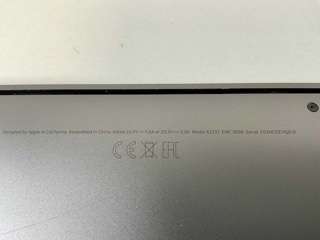 Apple macbook air 13.3”, apple m1, 8 gb ram, 256 gb ssd laptop - afbeelding 7 van  7