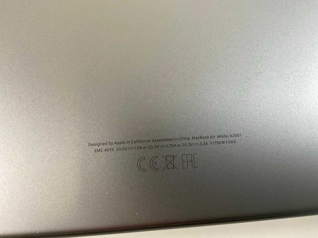 Apple macbook air 13.3”, apple m2, 16 gb ram, 500 gb nvme laptop - afbeelding 7 van  7