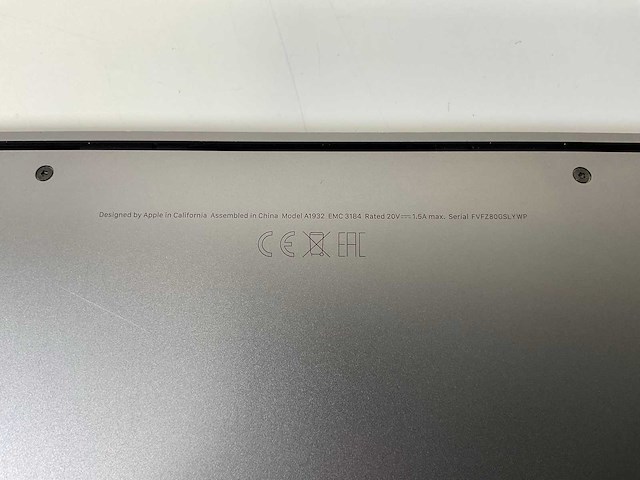 Apple macbook air 13.3”, core(tm) i5 8th gen, 16 gb ram, 251 gb nvme laptop - afbeelding 7 van  7