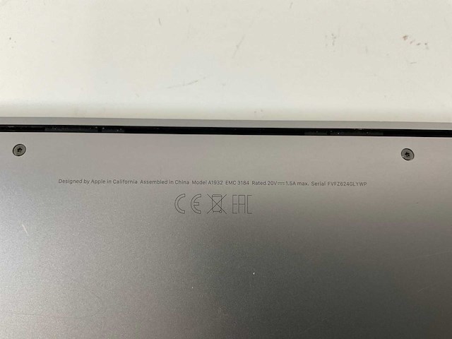 Apple macbook air 13.3”, core(tm) i5 8th gen, 16 gb ram, 251 gb nvme laptop - afbeelding 7 van  7