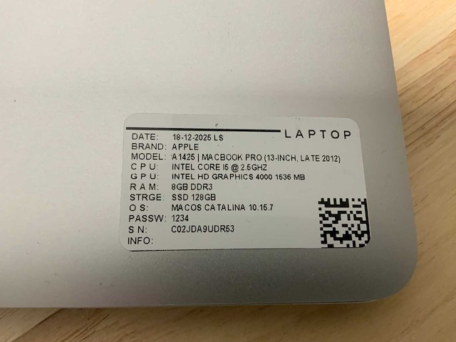 Apple macbook air a1425 laptop (4x) - afbeelding 2 van  11