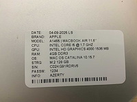 Apple macbook air a1465 laptop (4x) - afbeelding 12 van  12