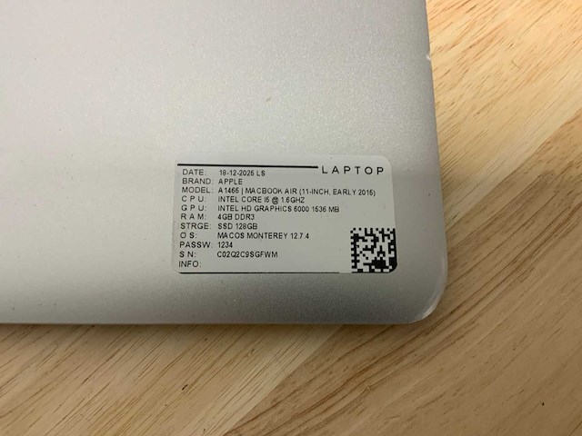 Apple macbook air a1465 laptop (4x) - afbeelding 2 van  11