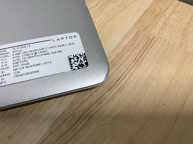 Apple macbook air a1465 laptop (4x) - afbeelding 3 van  11