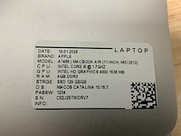 Apple macbook air a1465 laptop (4x) - afbeelding 10 van  10
