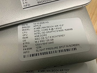 Apple macbook air a1466 (i5) laptop (5x) - afbeelding 10 van  11