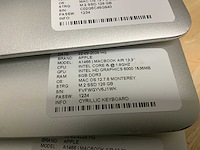 Apple macbook air a1466 (i5) laptop (6x) - afbeelding 2 van  12