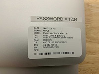 Apple macbook air a1466 laptop (4x) - afbeelding 3 van  11