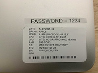 Apple macbook air a1466 laptop (4x) - afbeelding 3 van  11