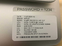 Apple macbook air a1466 laptop (4x) - afbeelding 2 van  11