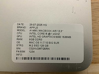 Apple macbook air a1466 laptop (4x) - afbeelding 5 van  13