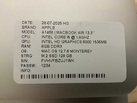 Apple macbook air a1466 laptop (4x) - afbeelding 2 van  12