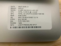 Apple macbook air a1466 laptop (4x) - afbeelding 12 van  12