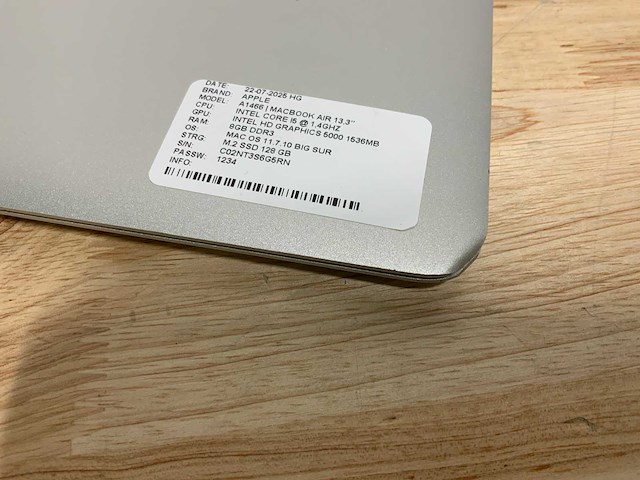 Apple macbook air a1466 laptop (4x) - afbeelding 2 van  14