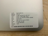 Apple macbook air a1466 laptop (4x) - afbeelding 5 van  13