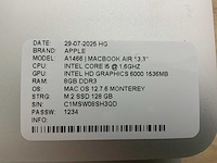 Apple macbook air a1466 laptop (4x) - afbeelding 4 van  12