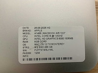 Apple macbook air a1466 laptop (4x) - afbeelding 4 van  14