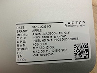 Apple macbook air a1466 laptop (4x) - afbeelding 2 van  13