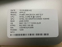 Apple macbook air a1466 laptop (4x) - afbeelding 4 van  13