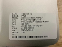 Apple macbook air a1466 laptop (4x) - afbeelding 2 van  13