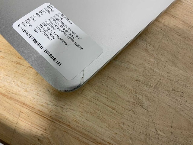 Apple macbook air a1466 laptop (4x) - afbeelding 4 van  13