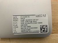 Apple macbook air a1466 laptop (4x) - afbeelding 5 van  13