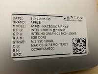 Apple macbook air a1466 laptop (4x) - afbeelding 2 van  12