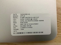 Apple macbook air a1466 laptop (4x) - afbeelding 4 van  12