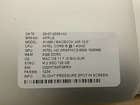 Apple macbook air a1466 laptop (4x) - afbeelding 2 van  12