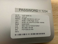 Apple macbook air a1466 laptop (4x) - afbeelding 2 van  11