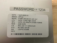 Apple macbook air a1466 laptop (4x) - afbeelding 3 van  11