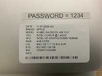 Apple macbook air a1466 laptop (4x) - afbeelding 11 van  11