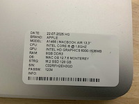 Apple macbook air a1466 laptop (4x) - afbeelding 3 van  12