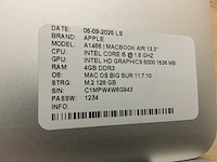 Apple macbook air a1466 laptop (6x) - afbeelding 3 van  12