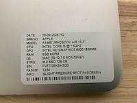 Apple macbook air a1466 laptop (6x) - afbeelding 10 van  12