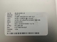 Apple macbook air a1466 laptop (6x) - afbeelding 11 van  12