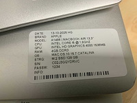 Apple macbook air a1466 laptop (6x) - afbeelding 12 van  12