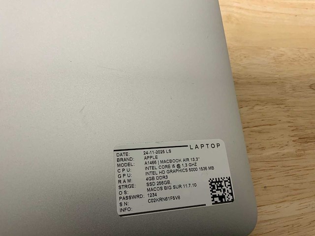 Apple macbook air a1466 laptop (6x) - afbeelding 12 van  12