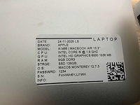 Apple macbook air a1466 laptop (6x) - afbeelding 3 van  12