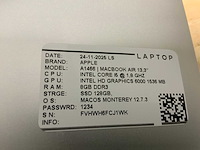 Apple macbook air a1466 laptop (6x) - afbeelding 11 van  12