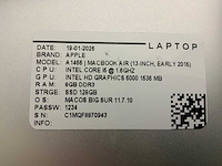 Apple macbook air a1466 laptop (6x) - afbeelding 4 van  12